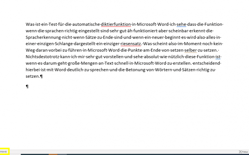 Microsoft Word, Diktierfunktion, O365
