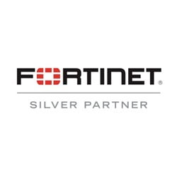 Logo Fortinet, partner in digitalization & cloud solutions