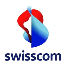 Logo Swisscom, partner in digitalization & cloud solutions