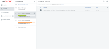 Cloud-Backup, Backups