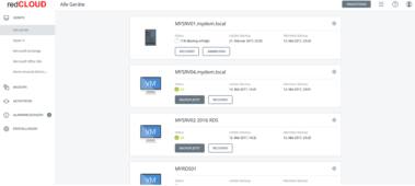Cloud-Backup, alle Geräte