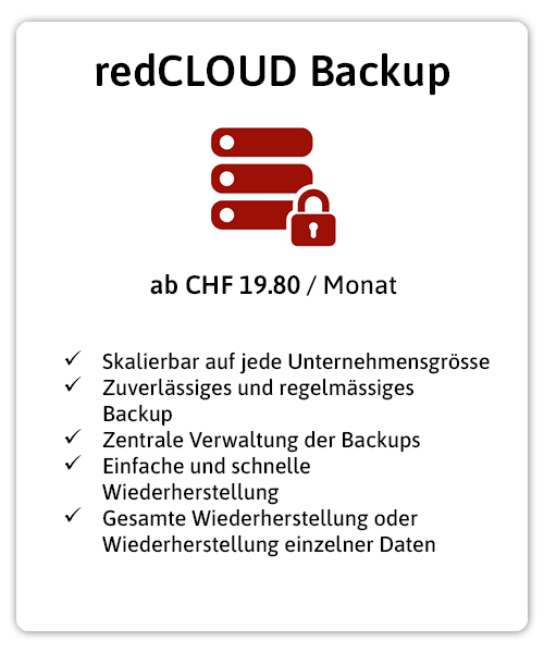 Cloud backup, redCLOUD backup, backup