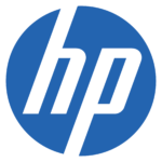 Logo HP Electric Blue Keyline CMYK