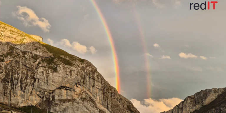 Sommerevent Regenbogen über dem Pilatus